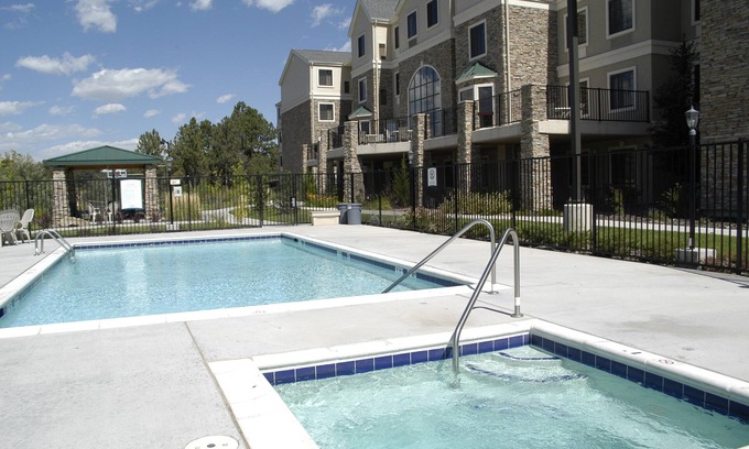 Northwest Colorado Springs Condo | Equipped Suite with Mountain View | Outdoor Pool Access, Housekeeping + Business Center