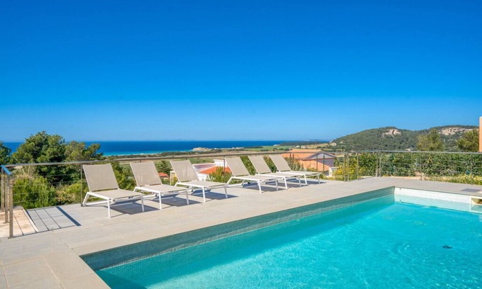 Sant Jaume Mediterrani Villa | Modern villa with beautiful views of the beach of Son Bou