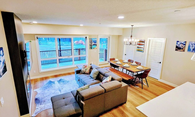 Dead Man's Flats Condo | Escape to the Canadian Rockies Retreat! Large Family Sized Condo near Canmore!