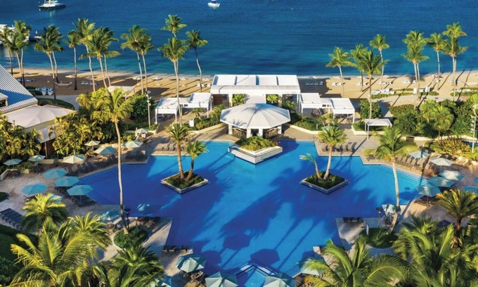 Estate Chocolate Hole and Great Cruz Bay Villa | Exceptional 2 Bedroom Westin St John private beach, sleeps 8, pools, beach.