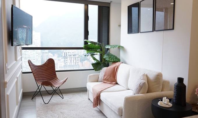 La Candelaria Apartment | Exclusive Apartment with View to Monserrate in Bogotá, D.C