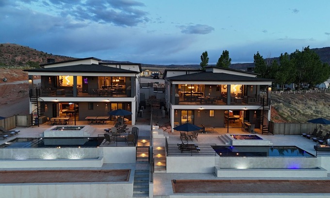 Moab South Valley House | Exclusive Retreats Desert Vista Retreat- Moab Estate for Large Groups- Pool, Spa
