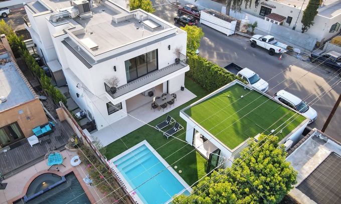 Beverly Grove House | Expansive 6-bedroom residence in prime West Hollywood, bright open living,