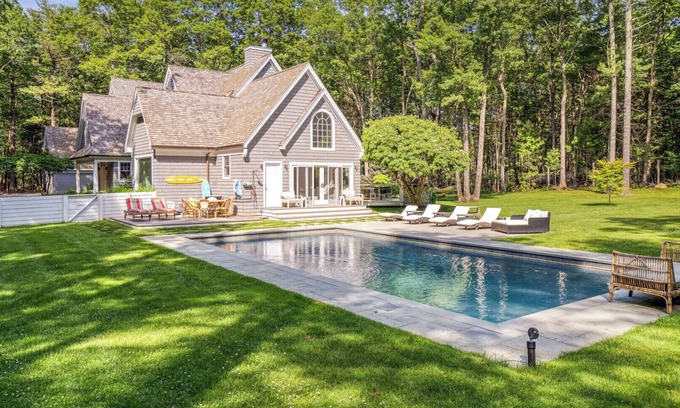 Northwest Harbor House | Expansive and Custom-Built East Hampton Home Centrally Located with Amazing.