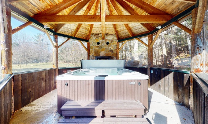 Waterville Valley House | Expansive home with game room, hot tub, firepit, & fireplace - walk to town