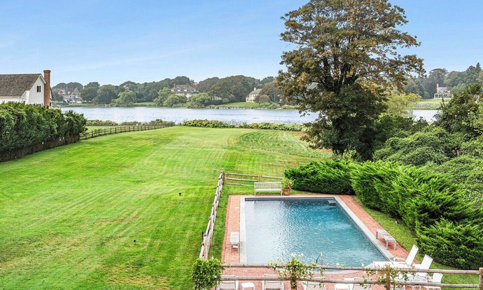 Village of Southampton House | Expansive Waterfront Southampton Home with Private Pool, Close to Village,.
