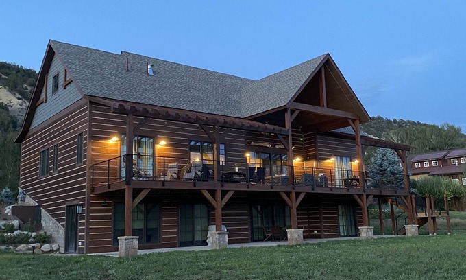 Cerise Ranch House | Fabulous newly built home with wonderful views down valley near Basalt 9 miles.