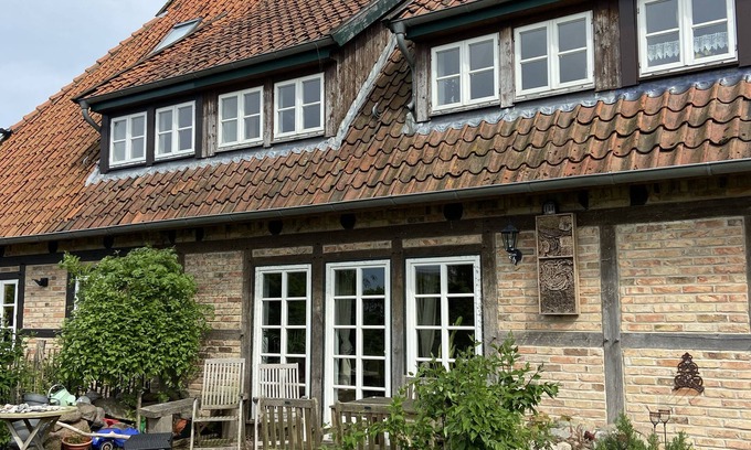 Borgerende House | Fachwerkhaus in Nähe zum Strand und Garten