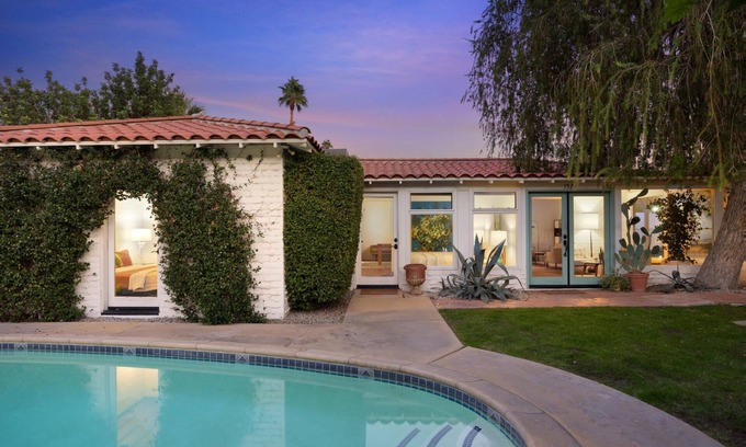 Tahquitz River Estates House | Fall Availability! A Charming Bungalow with Private Pool and Green Space!