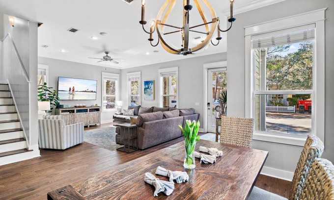 Seagrove Beach House | Fall Dates Available! Private Beach Access! 4 Adult Bikes! Spacious Porches and Balconies!