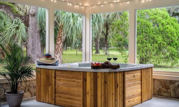 Crystal River House | Fall Special, Family Fun Oasis-Near Springs-Huge Yard-Game Room-Spa-EV