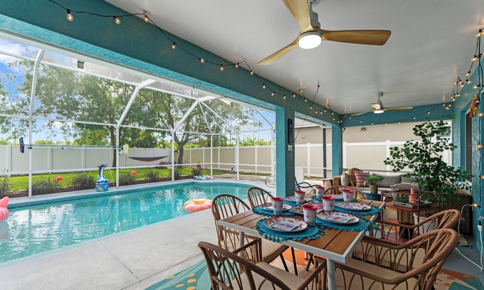 Palm Harbor House | Family home with Heated Saltwater pool! Close to St. Augustine and Daytona Beach