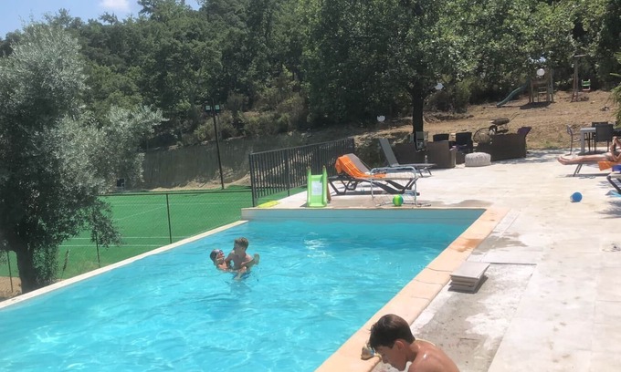 Maureillas-Las-Illas Villa | Family Villa w Private Swimming Pool & Tennis Court Near Ceret - Sleeps 6 To 12