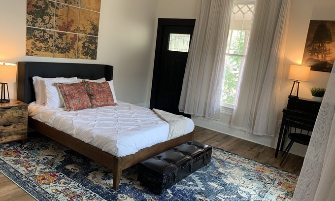 Government Hill Apartment | Fanciful long-term home in burgeoning Government Hill. Pet-Friendly.