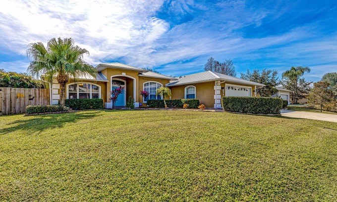 Sebastian Highlands House | Fantastic home near beaches & docks with heated saltwater pool & office