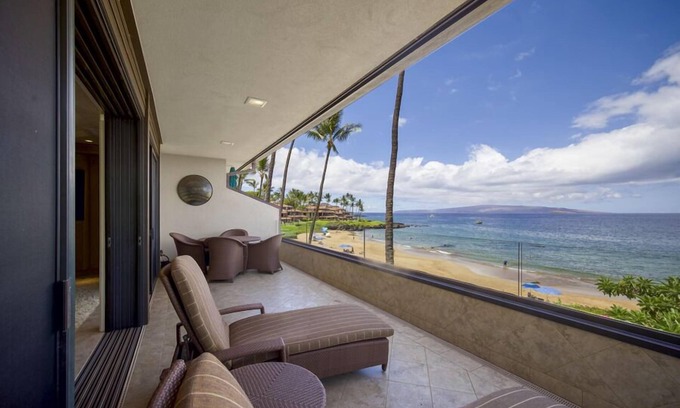Wailea Condo | Fantastic Location - Beautiful Beach Front Condo -Makena Surf # B-207
