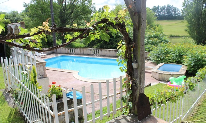 Thenac Other | Farmhouse with private pool & fishing lake