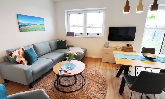 Tossens Apartment | Favorite place - sauna. Terrace. Low barrier.