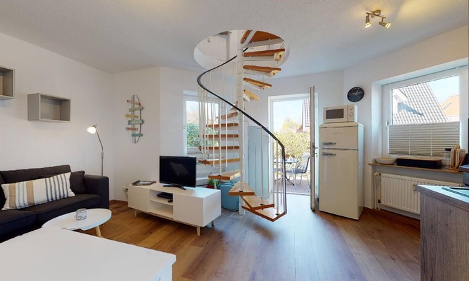 Wangerooge Apartment | Ferienwohnung Gustav - Moderne Maisonette-wohnung mit Terrasse