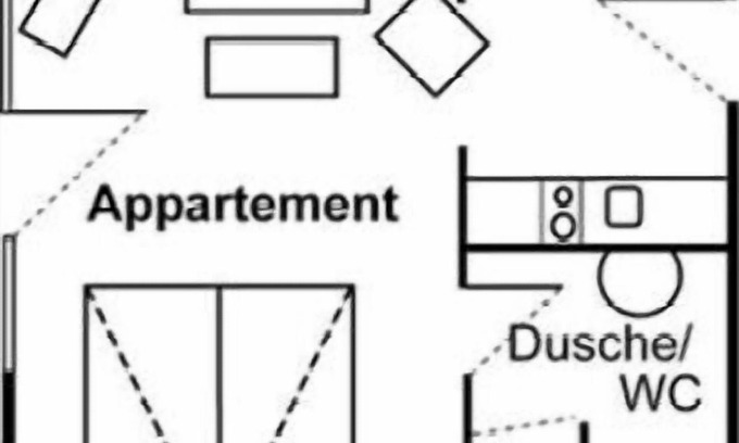 Milte Apartment | Ferienwohnungen Landhaus Am Esch, Appartement im Obergeschoss