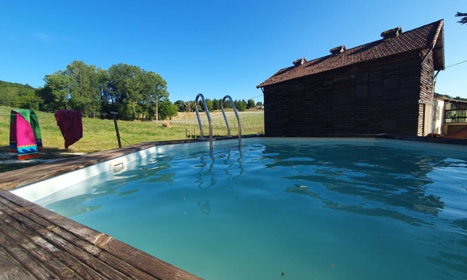 Saint-Amans-de-Pellagal House | Ferme de la Felicità with Pool near Lauzerte