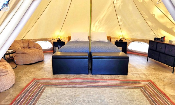 Mid America Apartment | Fern Dell: A Woodland Glamp - Heated Tent!