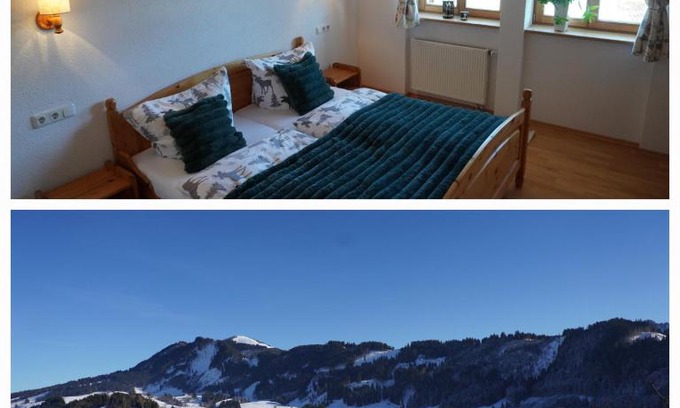 Wort Apartment | FeWo BergZeit auf 1000 m Höhe mit Balkon, Parkplatz, WLAN, Küche