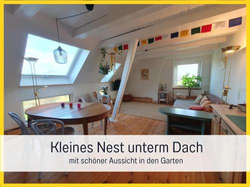 Steinberg Apartment | Fewo Kleines Nest strandnah optimal für Alleinreisende und Paare mit Haustier