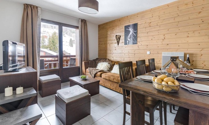 Les Gets Apartment | Fitness, swimming pool, sauna, hammam, terrace, balcony, tv, ski locker, 27-36m², Les Gets