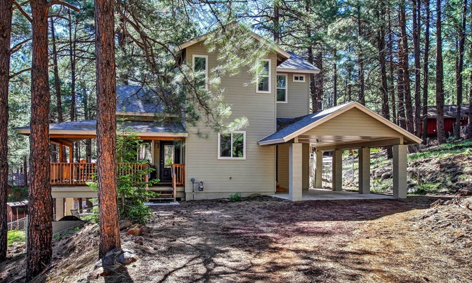 Kachina Village House | Flagstaff Family Retreat w/Patio & Mountain Views