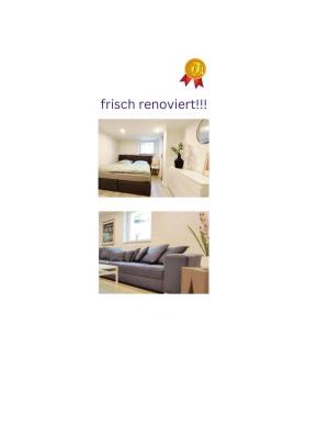 Bad Salzuflen Apartment | Flair-Apartments 'SALZ & FLAIR' Kurstadt-Appartment, 450 m Bahnhof, für Urlaub oder Geschäftsreise, innenstadtnah, separater Eingang, 24 Std Check-in,WLAN, 55 Zoll-Fernseher, Streaming, Küche, Regendusche, Doppelbett, Schlafsofa