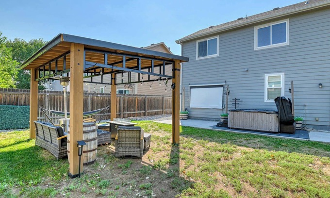 Security-Widefield House | FlightDeck Hot Tub Under the Stars | Full Gym Projector Near Downtown CS