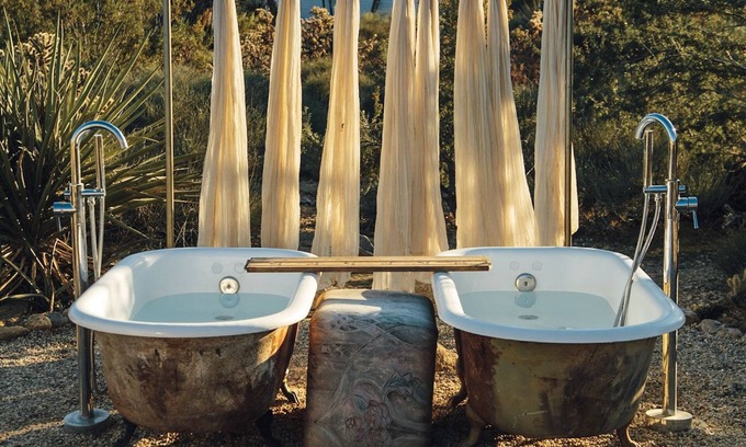 Morongo Valley House | Floating Container on Animal & Art Sanctuary Near Joshua Tree