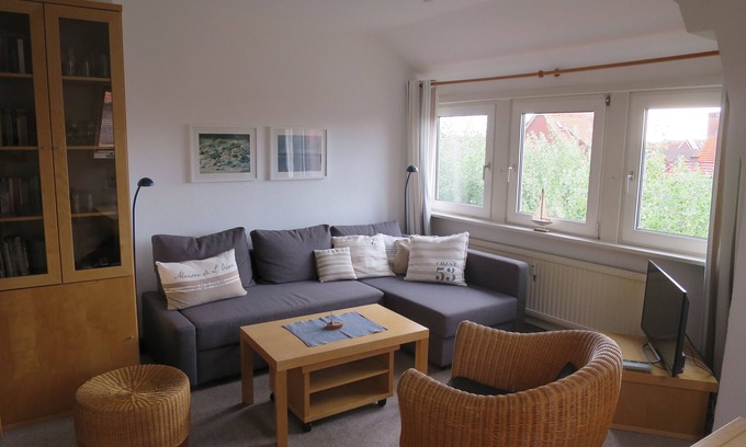 Juist Apartment | Floor Apartment. in Ostdorf, view to Watt & Dünen - SANDBANK