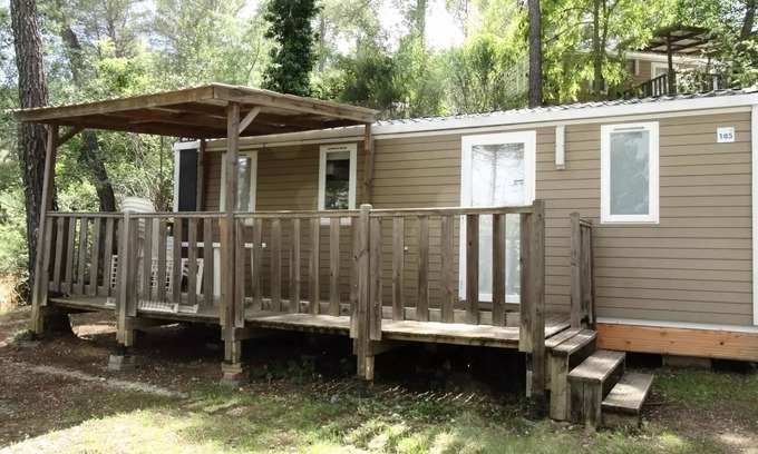 Villecroze House | Flower Camping Les Cadenières * - Mobil home Comfort without air conditioning 35/37 m2 3Ch. 6/8P 8 persons