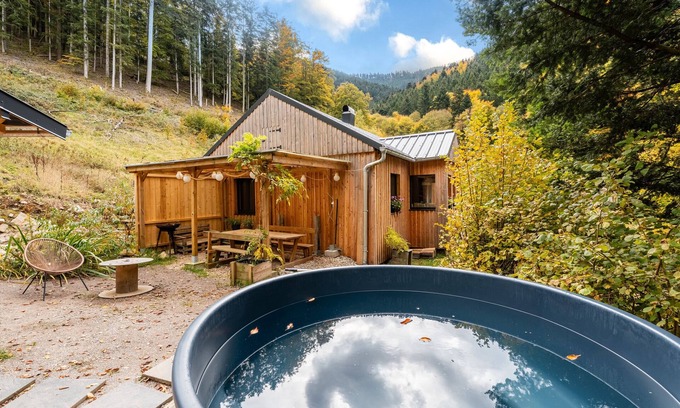 Sainte-Marie-aux-Mines Ski Chalet | Chalet 'La Cigale Et Son Bain Nordique' with Wi-Fi