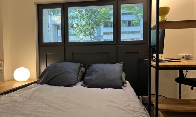 Combat Apartment | Fresh Modern Parisian flat next to Parc des Buttes Chaumont and Canal