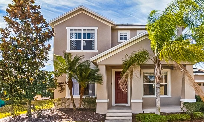 Trafalgar Village House | Freshly updated resort home with private pool, grill, soaking tubs, & smart TVs
