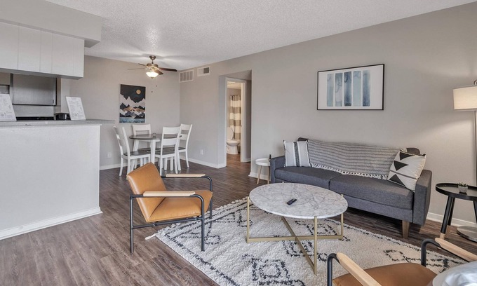 Midland Apartment | Fully Equipped Kitchen Near F. Marie Hall Ctr