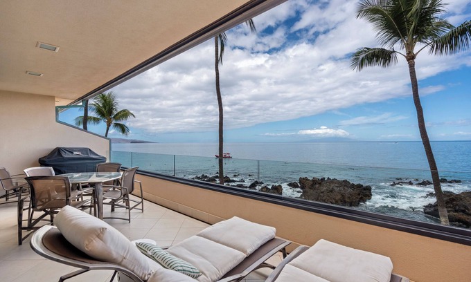 Wailea Condo | Fully Remodeled Oceanfront Condo MAKENA SURF RESORT, #F-206