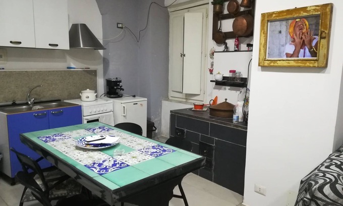 Castel San Giorgio Apartment | Furnished studio (double bed) with TV and private bathroom