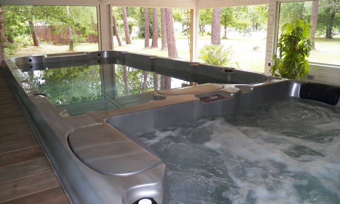 Naujac-Sur-Mer House | Gite with its private INDOOR swimming pool 30° JACUZZI 36° private land 3000 m²