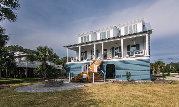 Edisto Island House | Glory Be-Custom Showplace;Ocean Views & Direct Beach Access; 3 Primary Suites