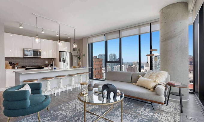 Near North Side Apartment | Gold Coast Gem: A 2BR Sanctuary w/Stunning Views