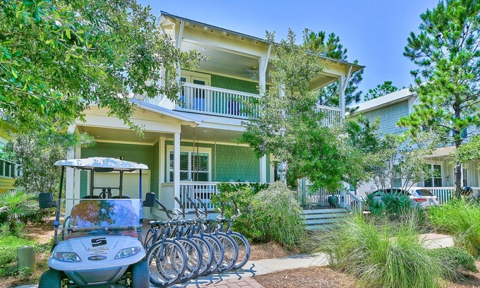 Santa Rosa Beach House | Golf Cart & 6 Bikes! 2 K Suites! Pool & Beach! Dates Available! - Somervilla at NatureWalk on 30A