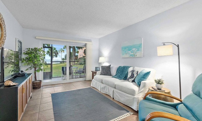 St. Augustine Beach Condo | Gone Coastal l Ground Floor Condo l Steps to Beach