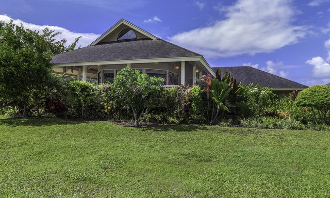 Princeville House | Gorgeous 2 BR Plantation Style Home in Princeville
