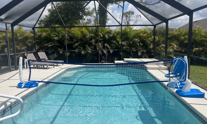 Burnt Store House | Gorgeous 4bd/2bth HEATED Salt-water POOL home-Cape Coral, FL-ELECTRIC INCLUDED!