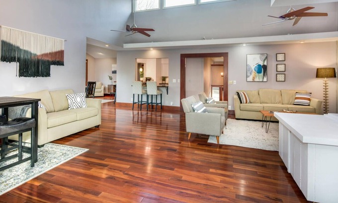 Fayetteville House | Gorgeous Home near Park, Trail, University, Downtown +