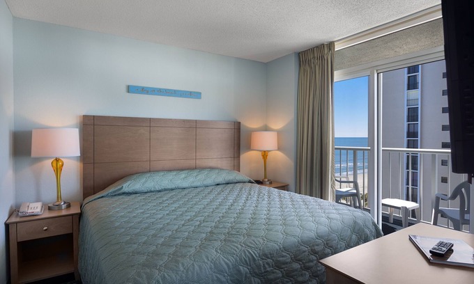 Arcadian Shores Resort | Gorgeous Ocean View 2 Bedroom Condo + Official On-Site Rental Privileges